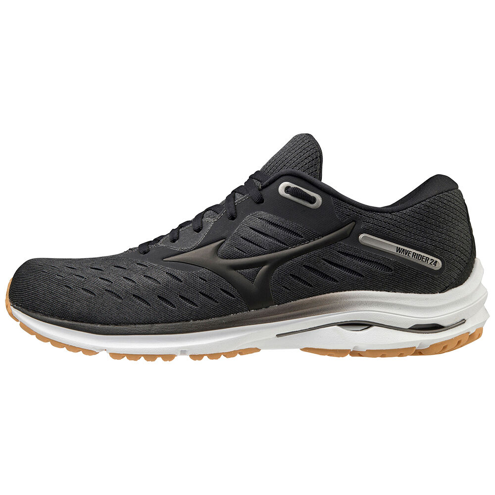 Sapatilhas Running Mizuno Wave Rider 24 2E - Homem - Cinzentas/Pretas - AZSUN2685